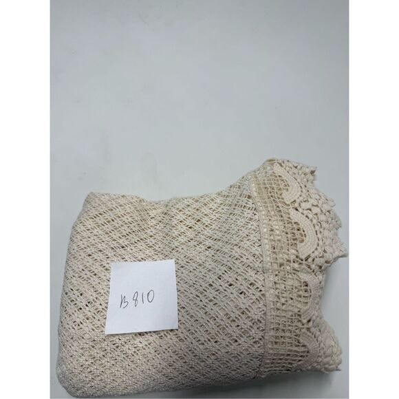 Promod Women’s Bohemian Crochet Lace Trim Cover Up Cardigan Cream One Size - Picture 13 of 13